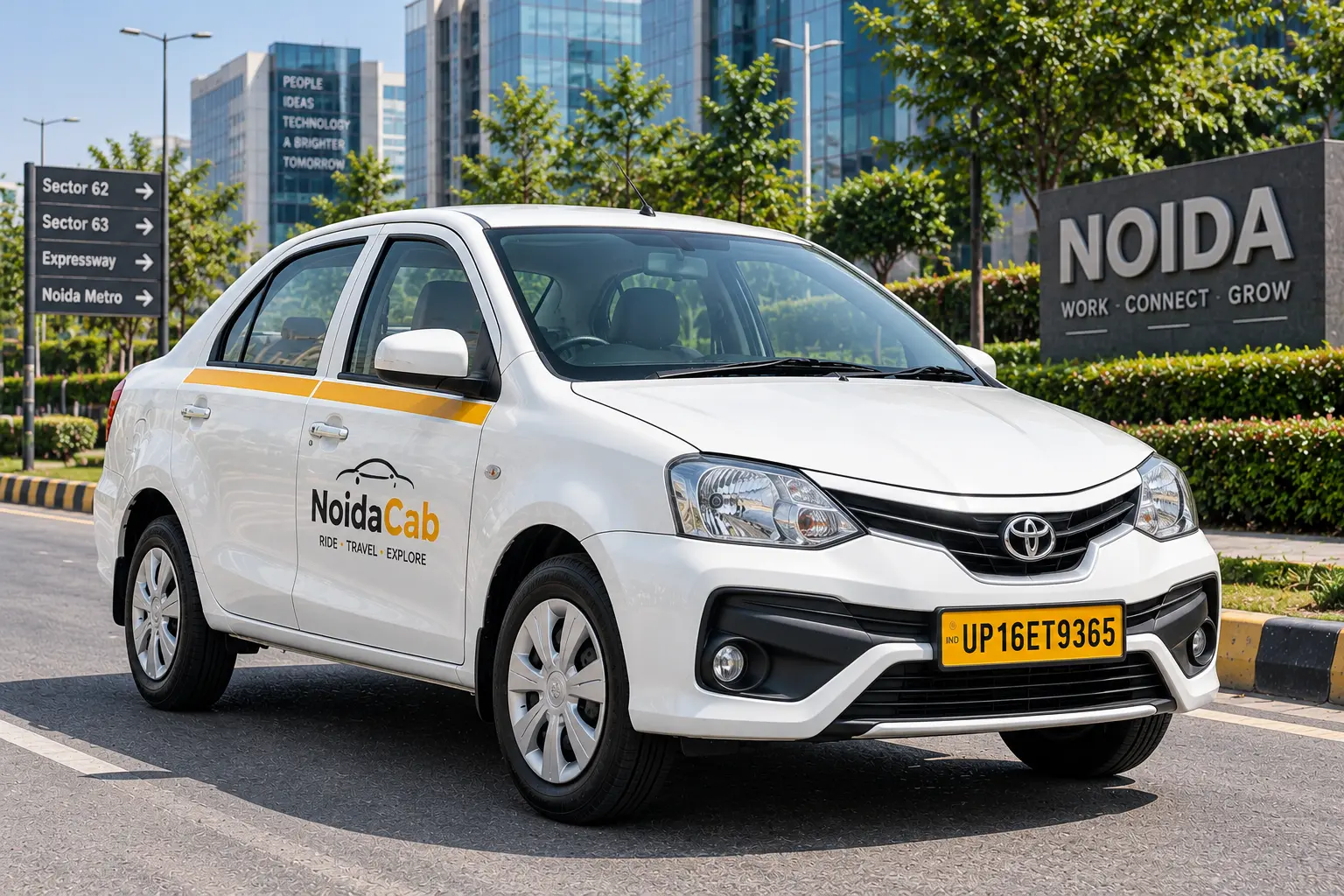 Etios taxi from Noida to Delhi