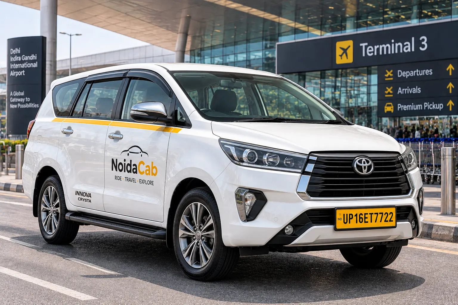 Innova Crysta taxi from Noida to Delhi
